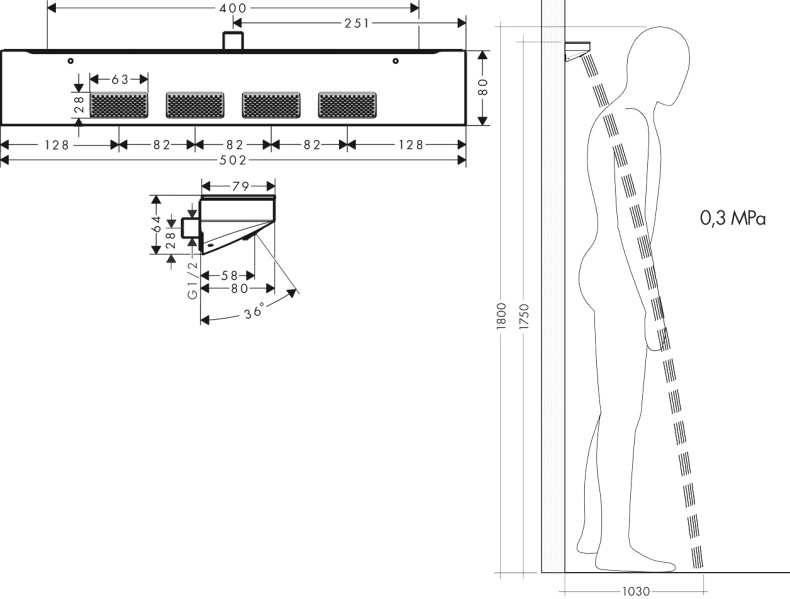 Душевой комплект Hansgrohe RainSelect 8 в 1 - 17