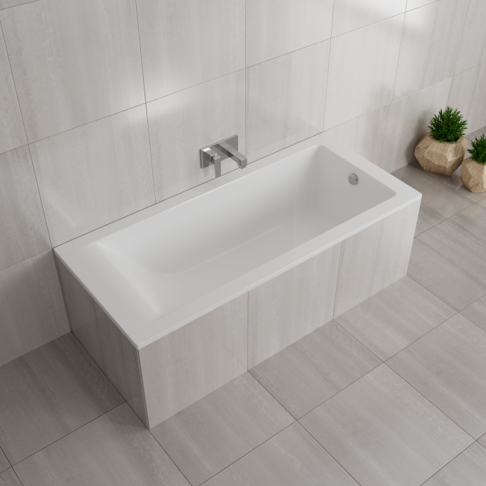 Ванна из литьевого мрамора Delice Diapason 180х80 белый DLR330009 - 3