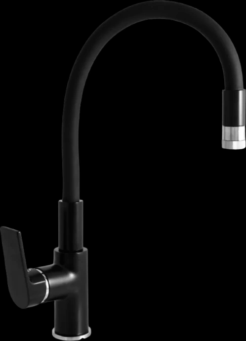 Смеситель для кухни Rav Slezak Colorado с гибким изливом черный матовый - хром CO119.5/11CMATC - 0