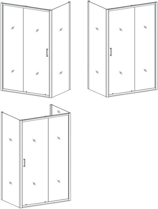 Душевая дверь в нишу Orange E02 160TCR 160 E02-160TCR - 6
