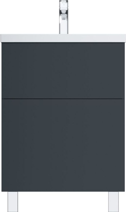 Тумба для комплекта AM.PM Gem 60 графит матовый, напольная, с 2 ящиками M90FSX06022GM32 - 2
