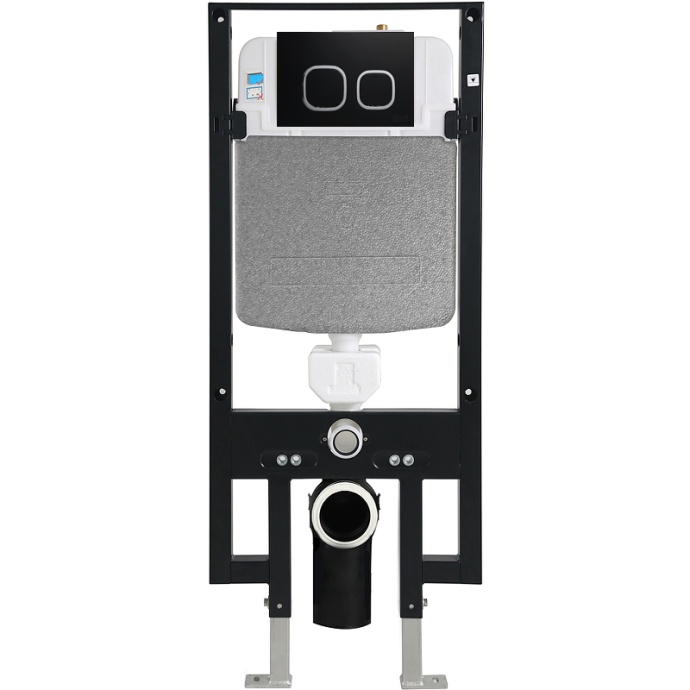 Система инсталляции WeltWasser WW AMBERG 497 BL с кнопкой смыва черный  10000008218 - 0