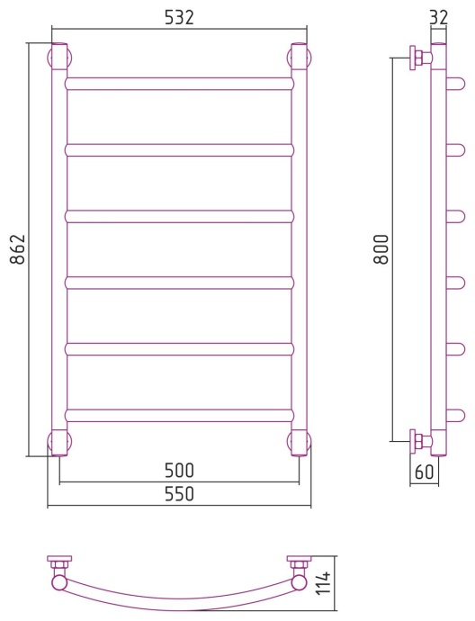 Полотенцесушитель водяной ДР 