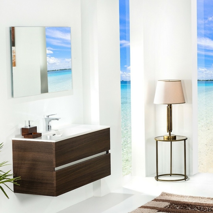 Тумба под раковину Armadi Art Vallessi 120 темное дерево 837-120-D - 19