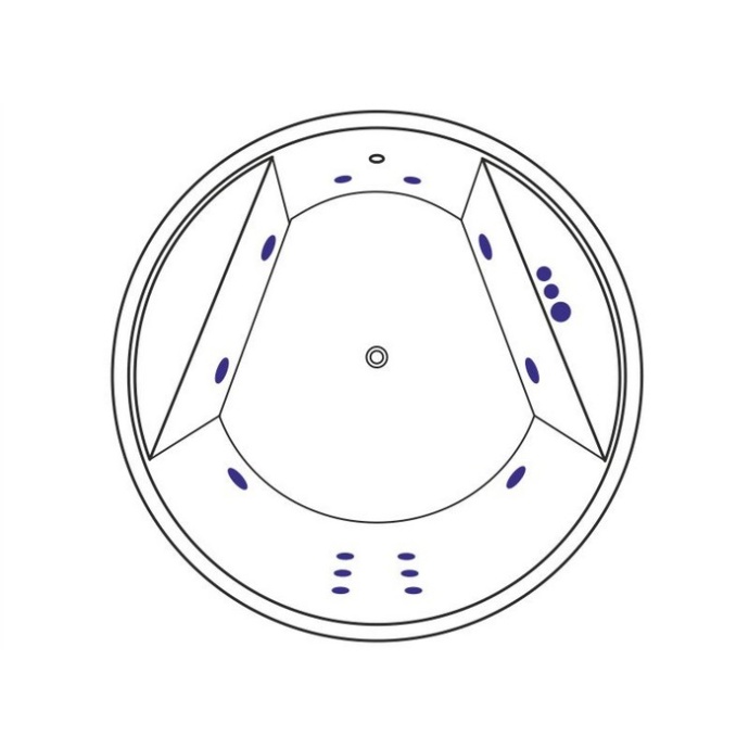 Ванна акриловая Excellent Great Arc Smart 160 с гидромассажем белый - золото WAEX.GRE16.SMART.GL - 6