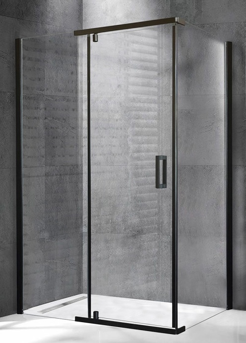 Душевой угол Royal Bath HPVD 110х80 профиль черный стекло прозрачное RB8110HPVD-T-BL - 0