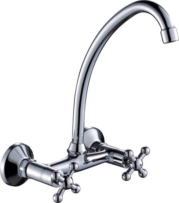 Смеситель для кухонной мойки Rossinka  хром  G02-73 - 0