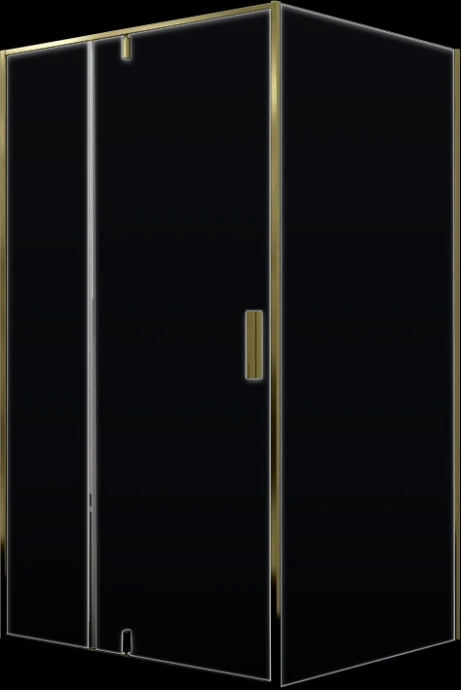 Душевой уголок WasserKRAFT Aisch 120x80 профиль золото стекло прозрачное 55P06 - 1