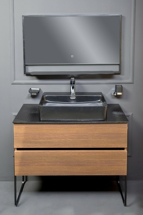 Тумба под раковину Armadi Art Vallessi 120 темное дерево 837-120-D - 12