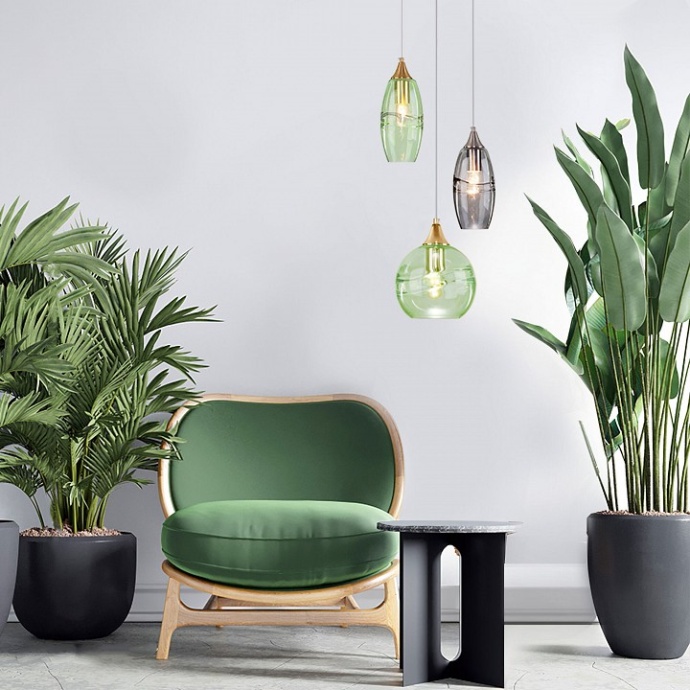 Подвесной светильник Eurosvet Lotus 50222/1 зеленый - 2