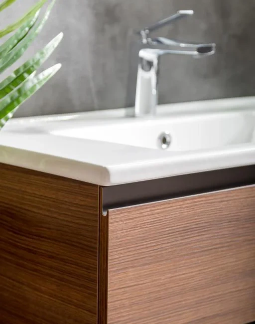 Тумба под раковину Armadi Art Capolda 85 темное дерево - черный 849-085-D - 1