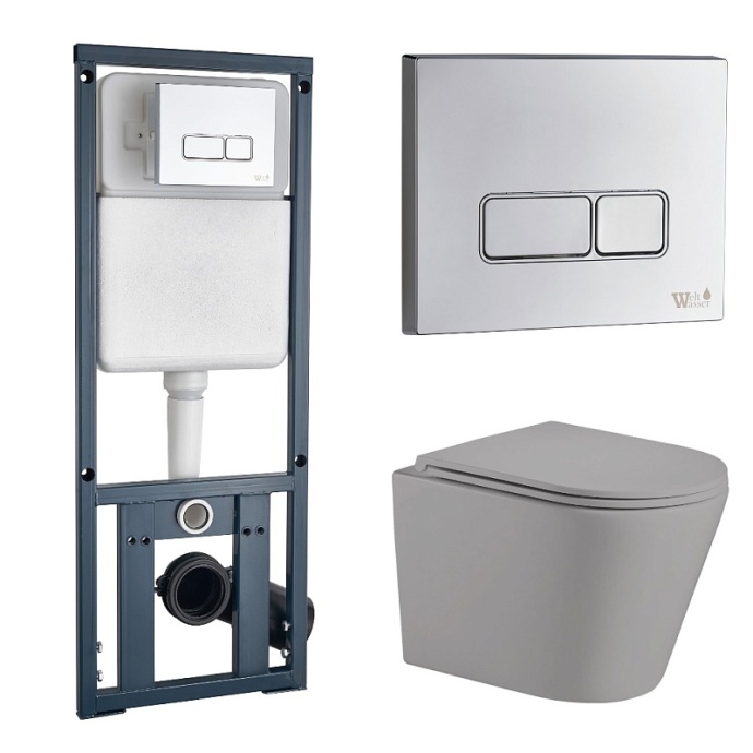 Комплект Weltwasser MARBERG 410 + SALZBACH 004 MT-GR + MAR 410 SE  10000006498 - 0