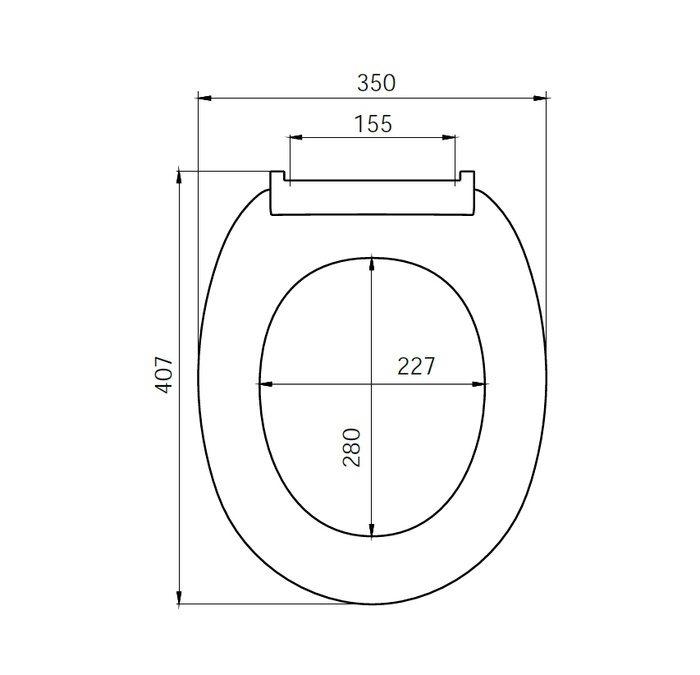 Сиденье для унитаза белое IDDIS  ID 01 046.1 bel - 1