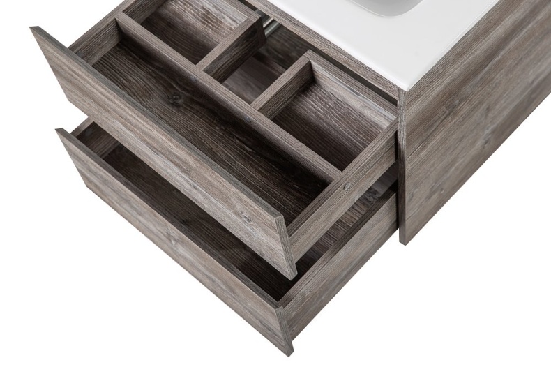 Тумба с раковиной BelBagno Kraft 60 темное дерево - 4