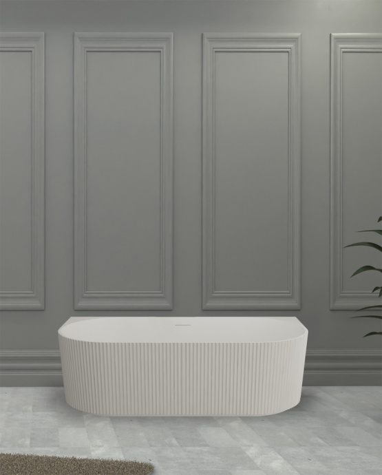 Ванна из искусственного камня ABBER Stein AS9630 белая матовая - 3