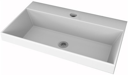 Мебельная раковина Stella Polar Слим 80 белая 5020800 - 0