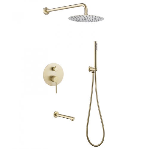 Душевая система Abber Emotion золото, матовый  AF8817G - 0