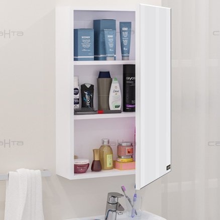 Зеркало-шкаф Санта Стандарт 45 см  113001 - 2