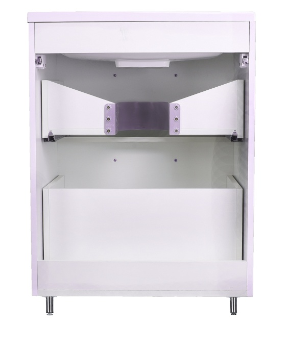 Тумба напольная Каре 60 (2 ящ.) Люкс белая, PLUS СС-00002265 - 3