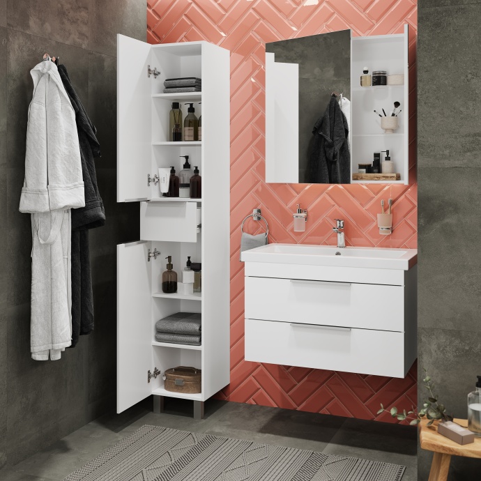 Мебель для ванной STWORKI Копенгаген 80 белая 467188 - 5