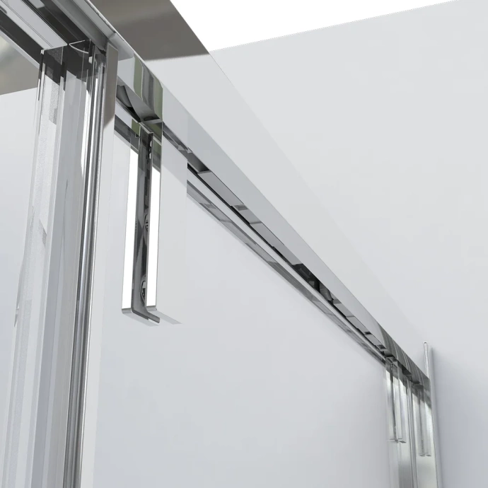 Душевая дверь в нишу Vincea Lugano 150х195 профиль хром стекло прозрачное VDS-1A150CL - 3