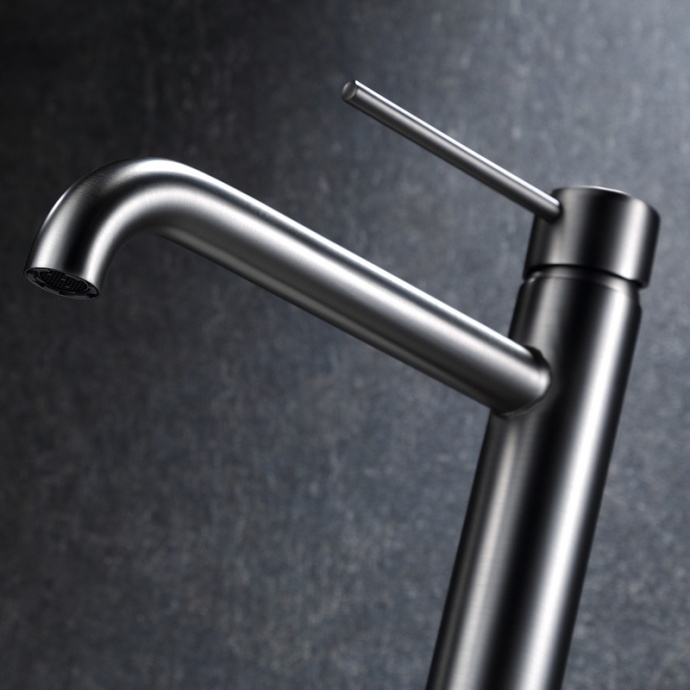 Смеситель для раковины Black&White Universell черный матовый 7600U - 2