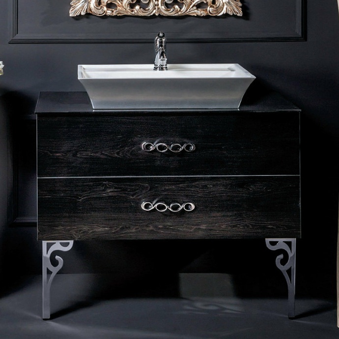 Тумба под раковину Armadi Art NeoArt 80 темное дерево 831-080-BW - 1
