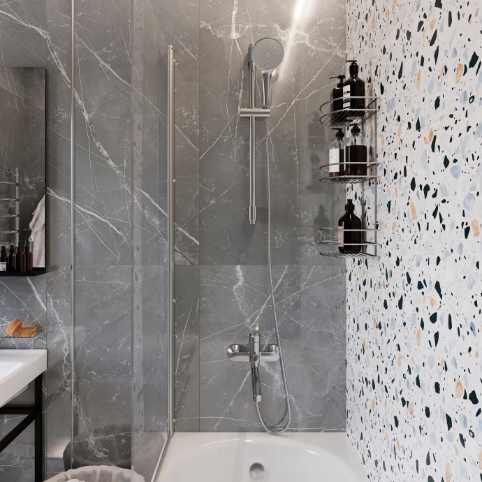 Полка DIWO Смоленск П16097 хром - 3