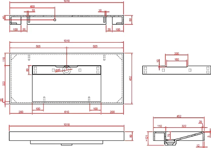 Раковина - столешница Art Flat 100 белый 859-100-CLCT - 4