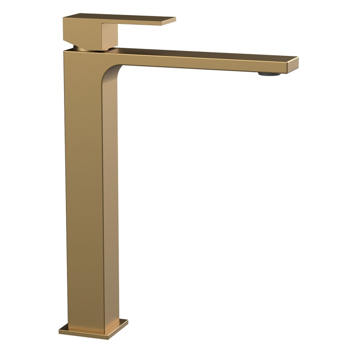 Смеситель для раковины Vincea Cube золото матовое VBF-1C02BG - 0