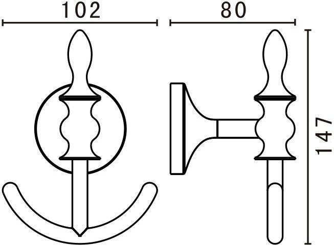 Крючок Art&Max Bohemia AM-E-4286B-Cr - 2