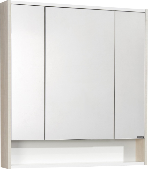Зеркало-шкаф Aquaton Рико 80 белый-светлое дерево 1A215302RIB90 - 0