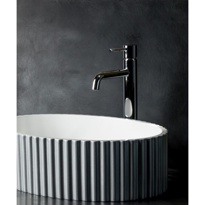 Раковина накладная Armadi Art Canale 50 глянец серебро 878-S - 1