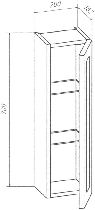 Шкаф Бриклаер Адель 20 4627125413438 - 4