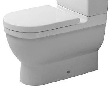 Чаша для напольного унитаза Duravit Starck 3 белый, без сиденья  0128090000 - 0