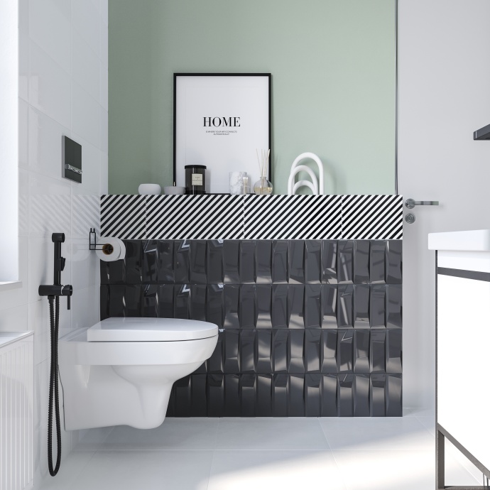 Держатель туалетной бумаги DIWO Смоленск П14788 черный муар - 8