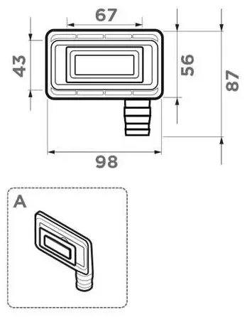 Перелив универсальный для моек Omoikiri античная латунь  4956724 - 1