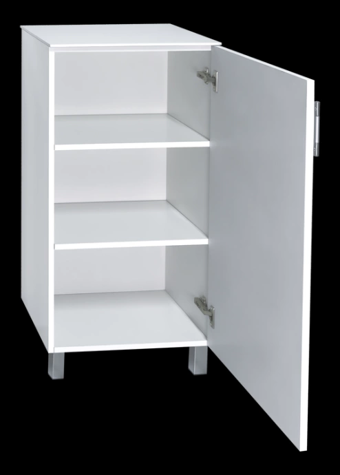 Тумба в ванную комнату со столешницей Misty Купер 50 R белая матовая УТ000012583 - 1