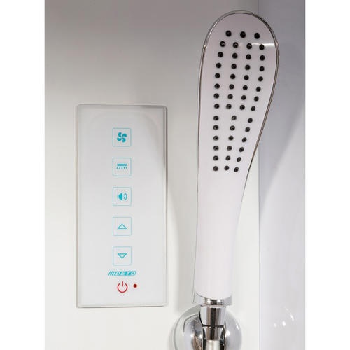 Душевая кабина Deto L 100х100 с гидромассажем и электрикой, хром  L610GM+EL - 2