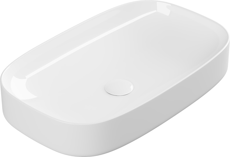 Раковина STWORKI накладная 65 3064-KL белый глянец - 0