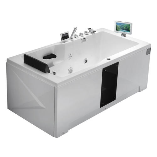 Акриловая ванна Gemy 171х86 белая правая с гидромассажем G9066 II O R - 0