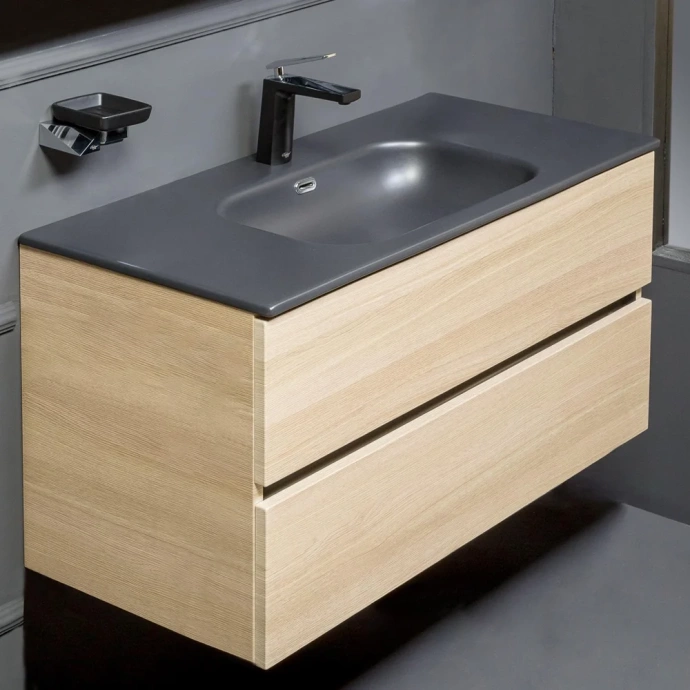 Тумба под раковину Armadi Art Vallessi 100 светлое дерево 837-100-L - 1