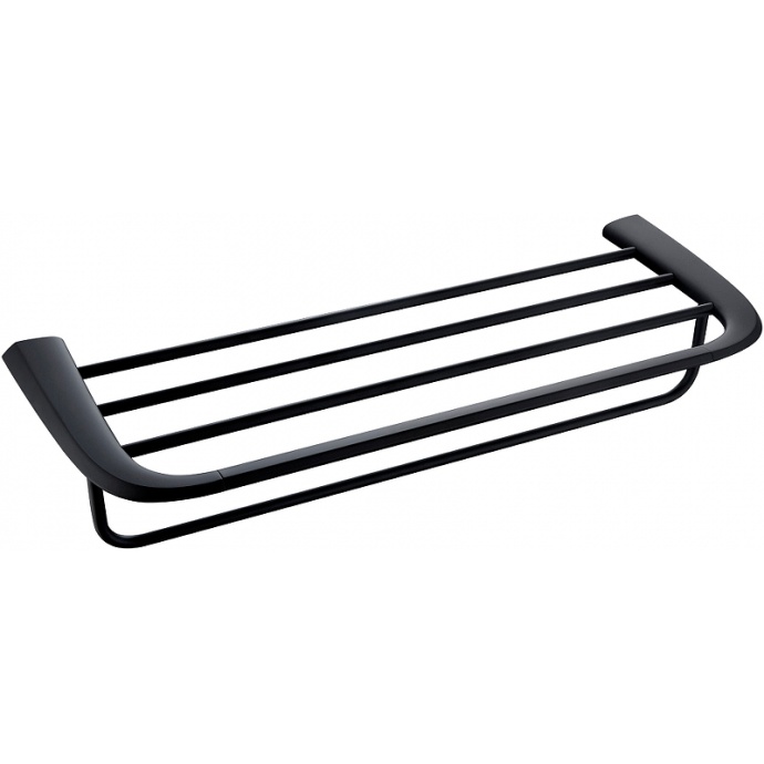 Полка для полотенец Abber Nord черная матовая AA1554B - 0