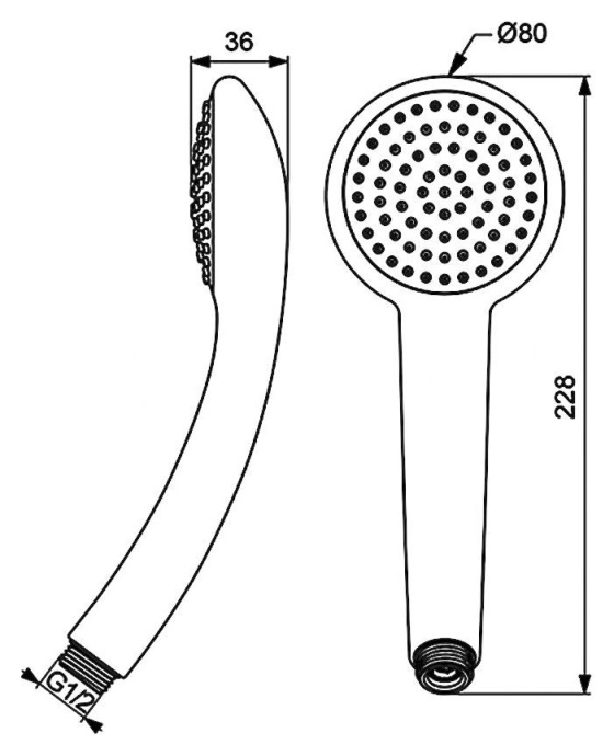 Душевая лейка Vidima Fresh  BA205AA - 1