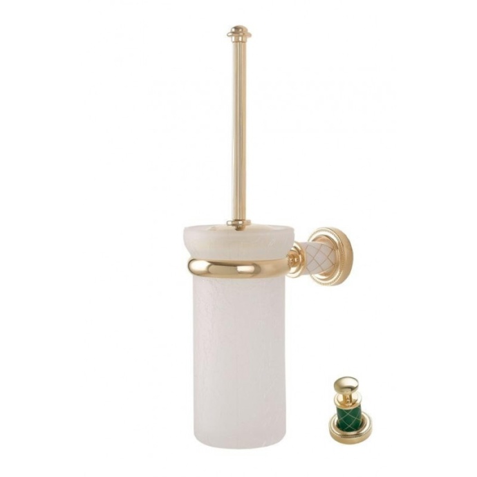 Ершик настенный Boheme Murano золото с зеленым 10913-GR-G - 0