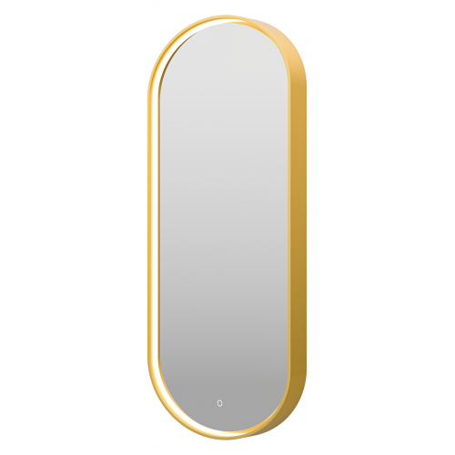 Зеркало Brevita Saturn 50x115 с подсветкой, золото  SAT-Dro1-050-gold - 1