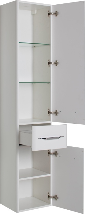 Шкаф-пенал Aquanet Виченца 36 белый глянец 196964 - 2