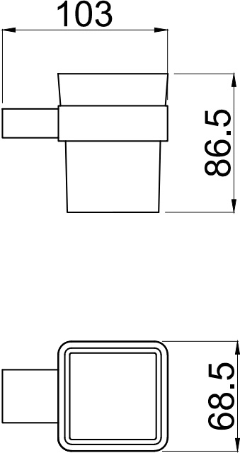 Стакан Allen Brau Infinity 6.21002-31 черный - 1