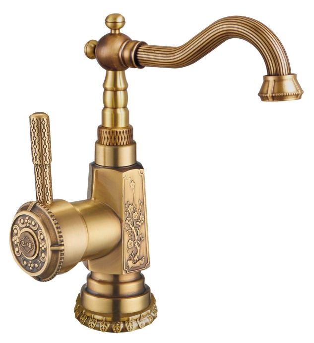 Смеситель Zorg Antic A 310U-BR для раковины - 0