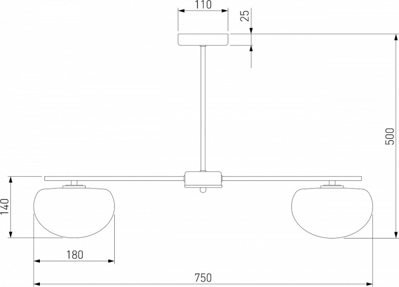 Люстра на штанге Eurosvet Like 30190/5 латунь - 3
